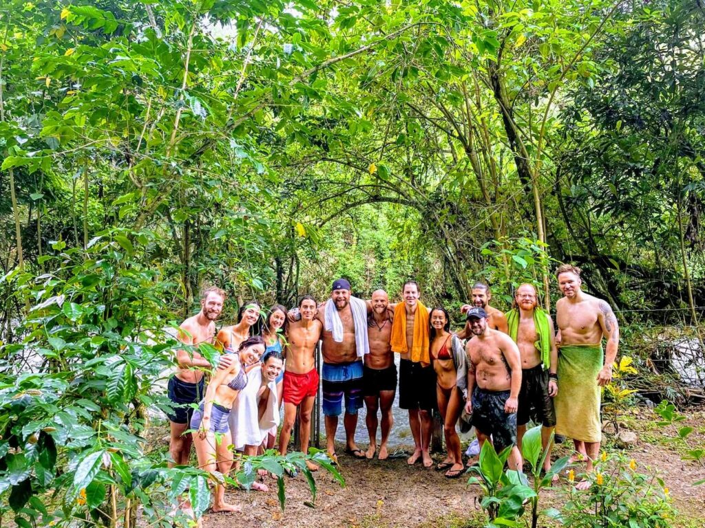 retreat participants in casa del sol in ecuador